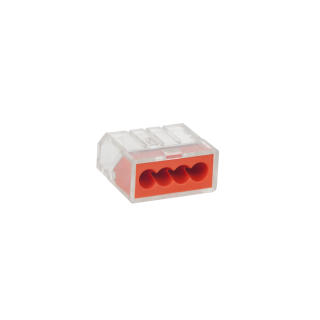 Spailes, terminālu un kontaktu bloki un aksesuāri // Wago Spailes un Terminālbloki // Złączka uniwersalna 4 x (0.75-2.5mm) PCT28104
