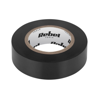 Insulating tapes and tapes // Insulating tapes // Taśma izolacyjna klejąca REBEL (0,13 mm x 19 mm x 10 yd) czarna