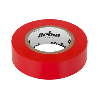 Insulating tapes and tapes // Insulating tapes // Taśma izolacyjna klejąca REBEL (0,13 mm x 19 mm x 20 yd) czerwona