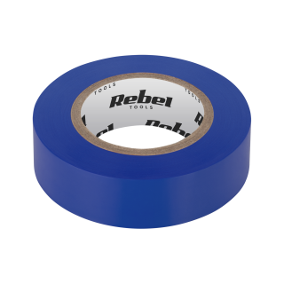 Electric Materials // Сlearance sale // Taśma izolacyjna klejąca REBEL (0,13 mm x 19 mm x 10 yd) niebieska