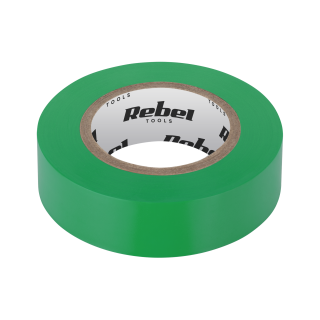 Insulating tapes and tapes // Insulating tapes // Taśma izolacyjna klejąca REBEL (0,13 mm x 19 mm x 10 yd) zielona