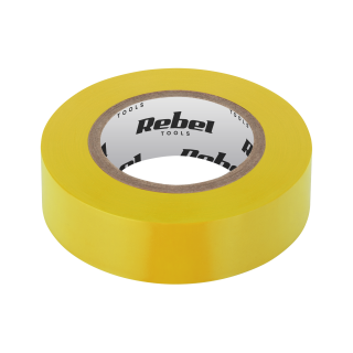 Insulating tapes and tapes // Insulating tapes // Taśma izolacyjna klejąca REBEL (0,13 mm x 19 mm x 10 yd) żółta