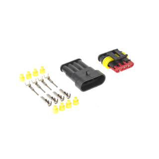 Car and Motorcycle Products, Audio, Navigation, CB Radio // Car Electronics Components : Installation Cables : Fuses : Connectors // Złącze hermetyczne sam. x4 Superseal 1,5