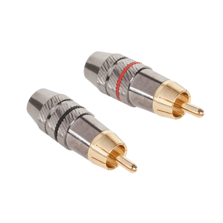 Liittimet // Different Audio, Video, Data connection plug and sockets // Wtyk RCA metalowy HD-291