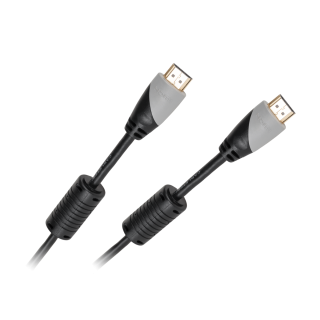 Koaksialinių kabelių sistemos // HDMI, DVI, AUDIO jungiamieji laidai ir priedai // Kabel HDMI-HDMI 1.8m  2.0  4K  ethernet Cabletech standard