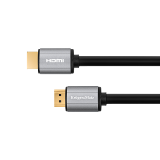 Koaksiālo kabeļi 75 Ohm, 50 Ohm un Televīzijas aksesuāri // HDMI, DVI, Audio savienotājkabeļi un aksesuāri // Kabel HDMI-HDMI 15m Kruger&amp;Matz Basic