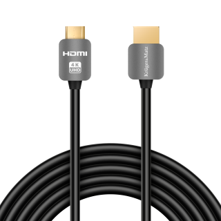 Koaksialinių kabelių sistemos // HDMI, DVI, AUDIO jungiamieji laidai ir priedai // Kabel HDMI - mini HDMI wtyk-wtyk (A-C)  1.8m Kruger&amp;Matz