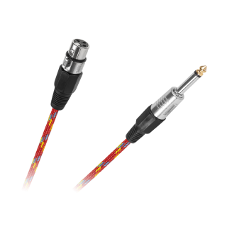 Home and Garden Products // Music and DJ equipment | Musical Instruments // Kabel mikrofonowy gniazdo CANON-wtyk JACK 6.3mm 3m