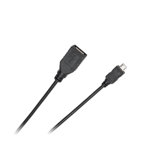 Datortehnikas komponentes un aksesuāri // Datora/USB/LAN kabeļi // Kabel USB - micro USB gniazdo-wtyk 0.2m Standard