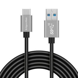 Tahvelarvutid ja tarvikud // USB kaablid // Kabel USB - USB typu C 10 Gbps 0,5 m Kruger&amp;Matz Basic