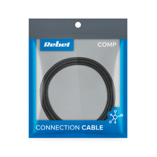 Tablets and Accessories // USB Cables // Kabel USB - USB typu C REBEL 50 cm czarny