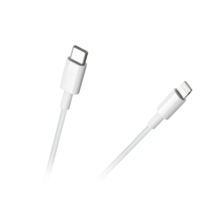 Tabletit ja tarvikkeet // USB-kaapelit // Kabel USB typu C - Lightning REBEL 100 cm biały