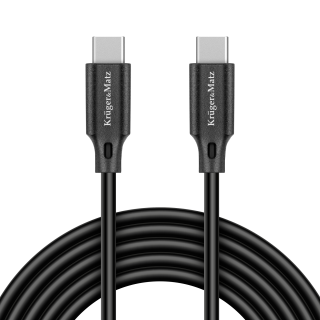 Tahvelarvutid ja tarvikud // USB kaablid // Kabel USB typu C - USB typu C 100 W 2,5 m Kruger&amp;Matz Basic