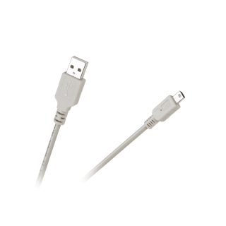 Tietokoneen osia ja lisävarusteita // PC/USB/LAN-kaapelit // Kabel wtyk USB - wtyk mini USB