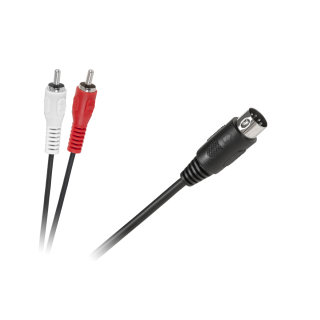 Koaksiālo kabeļi 75 Ohm, 50 Ohm un Televīzijas aksesuāri // HDMI, DVI, Audio savienotājkabeļi un aksesuāri // Kabel DIN-2 x RCA 1,2m