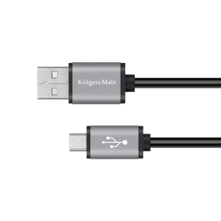 Planšetdatori un aksesuāri // USB Kabeļi // Kabel USB - micro USB 0.2m Kruger&amp;Matz Basic