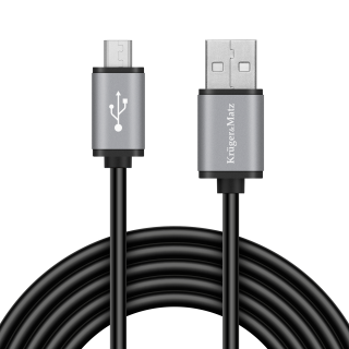 Planšetdatori un aksesuāri // USB Kabeļi // Kabel USB - micro USB 1m Kruger&amp;Matz Basic