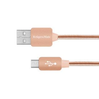 Planšetdatori ir planšetinių kompiuterių priedai // USB Kabeliai // Kabel USB - micro USB  1m Kruger&amp;Matz
