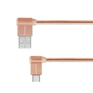 Tabletit ja tarvikkeet // USB-kaapelit // Kabel USB - wtyk kątowy typu C  1m 3A Kruger&amp;Matz