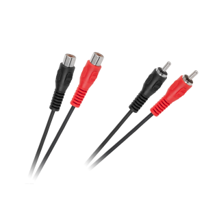Koaksiālo kabeļi 75 Ohm, 50 Ohm un Televīzijas aksesuāri // HDMI, DVI, Audio savienotājkabeļi un aksesuāri // Kabel 2 x RCA wtyk - 2 x RCA gniazdo 3m