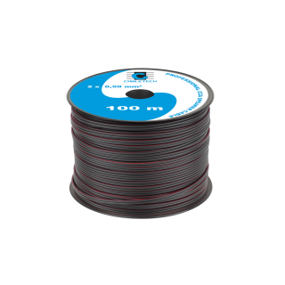Akustika süsteemide kaablid // Kabel głośnikowy CCA 0.50mm czarny
