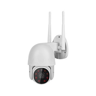 Vaizdo stebėjimo sistemos // Atskiros 4G ir Wifi vaizdo stebėjimo kameros su įmontuotomis baterijomis // Kamera Wi-Fi zewnętrzna Kruger&amp;Matz Connect C30 Tuya