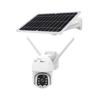 Видео наблюдение // Wi-Fi | 4G and Battery IP cameras // Kamera Wi-Fi zewnętrzna Kruger&amp;Matz Connect C90 Solar