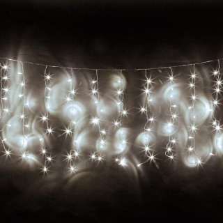 LED apšvietimas // Dekoratyvinis ir kalėdinis apšvietimas // Kurtyna świetlna 10m (660 Led) kolor zimny biały, IP 44