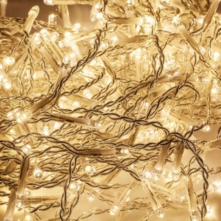Apgaismojums LED // Dekoratīvais svētku apgaismojums | Ziemassvētku apgaismojums // Kurtyna świetlna 5m  (330 led), kolor ciepły biały. IP 44