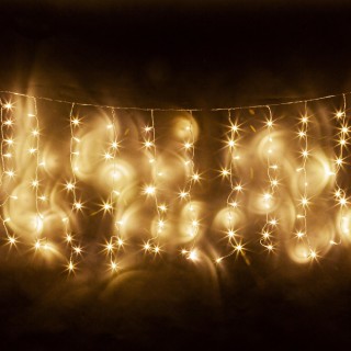 LED valgustus // Decorative and Christmas Lighting // Kurtyna świetlna 5m  (330 led), kolor ciepły biały. IP 44