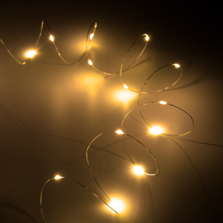 LED valgustus // Decorative and Christmas Lighting // Lampki świateczne - 50 mini led- ciepłe białe