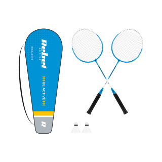 For sports and active recreation // Sport Equipment // Zestaw do badmintona, stal hartowana, REBEL ACTIVE