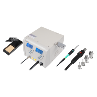 Electric Materials // Soldering Irons | Soldering stations | Soldering tin // Stacja lutownicza SMD (gorące powietrze + lutownica kolbowa)