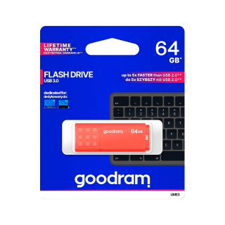 Ārējās datu glabāšanas iekārtas // USB Flash Atmiņa // Pendrive Goodram USB 3.2 64GB pomarańczowy