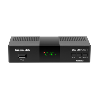 Televīzijas tehnika // Multivides , DVD atskaņotāji, Uztvērēji // Tuner DVB-T2  H.265 HEVC Kruger&amp;Matz