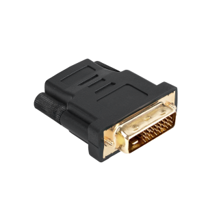 Coaxial cable networks // HDMI, DVI, AUDIO connecting cables and accessories // Złącze HDMI gniazdo-DVI wtyk 24+1