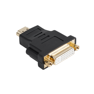 Coaxial cable networks // HDMI, DVI, AUDIO connecting cables and accessories // Złącze HDMI wtyk-DVI gniazdo 24+5