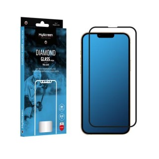 Mobile Phones and Accessories // Phone Screen Protectors // Szkło ochronne MyScreen DIAMOND GLASS LITE edge FULL GLUE czarne Apple iPhone 13/13 Pro 6.1&quot;