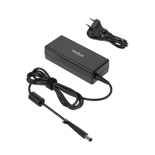 Primary batteries, rechargable batteries and power supply // Power supply unit / charger for laptop, tablet // Zasilacz Rebel z kablem zasilającym do laptopa HP 90 W / 19 V / 4,62 A / 7,4x5,0x12 mm