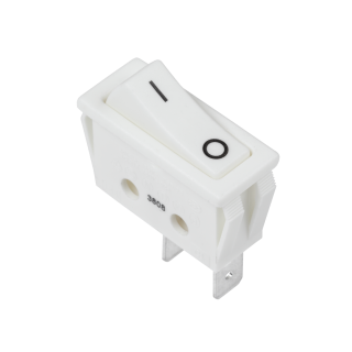 Elektromateriāli // Izpārdošana // Złącze przełącznik kołyskowy prostok.biały C5N 0-1 16A/250V