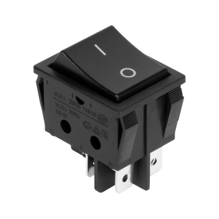 Electric Materials // Сlearance sale // Złącze przełącznik prostokątny 16A czarny 4pin RS606B