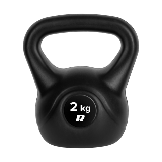 For sports and active recreation // Sport Equipment // Kettlebell bitumiczny 2kg, REBEL ACTIVE