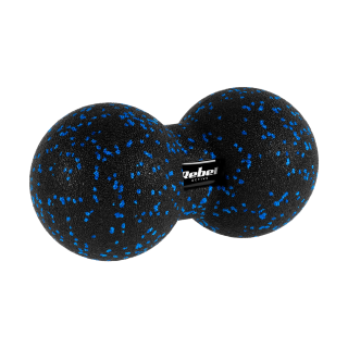 Isikliku hoolduse tooted // Masseerijad // Duoball podwójna piłka do masażu 12cm, kolor czarno-niebieski, materiał EPP, REBEL ACTIVE