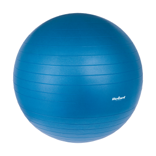 Sporto ir aktyvaus poilsio // Sport Equipment // Piłka gimnastyczna rehabilitacyjna 55cm z pompką ręczną, kolor niebieski , REBEL ACTIVE