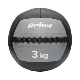For sports and active recreation // Sport Equipment // Piłka lekarska do ćwiczeń 3 kg REBEL ACTIVE