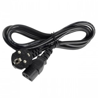 OEM Power Cord C13 EU Plug Black EU-C13-1