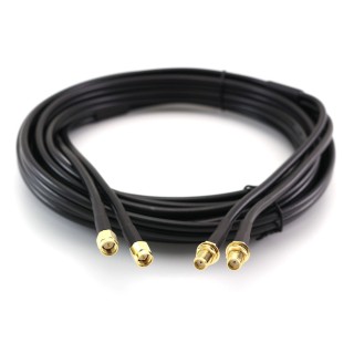 OEM Коаксиальный кабель SMA Male / SMA Female 5м двойной CC-SM-SF-5-D