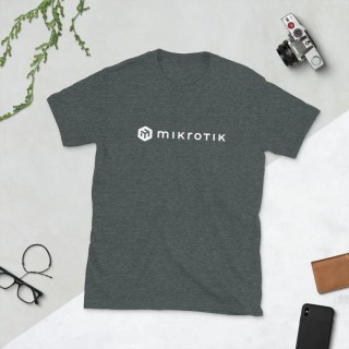 MikroTik T-krekls (XXL) pelēks MTTS-XXL-2022