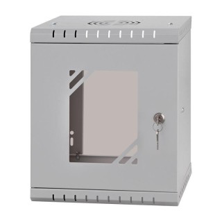 Stalflex Rack Cabinet 10" 6U  300mm  Glass Door  Gray RC10-6U-300GG