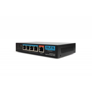Alfa Network Alfa 4-Port Gigabit PoE Switch 60W APS-104G-EX